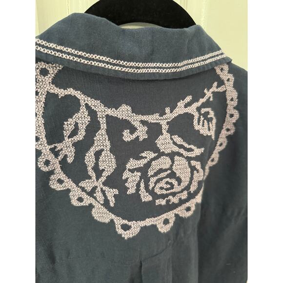 NWOT Upcycled Free People Embroidered Top and Champion Tie Dyed Sweatshirt  S-L - Picture 6 of 10